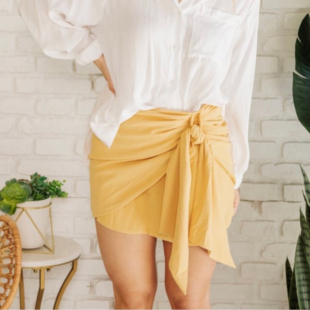 Emery Park Faux Wrap Skirt